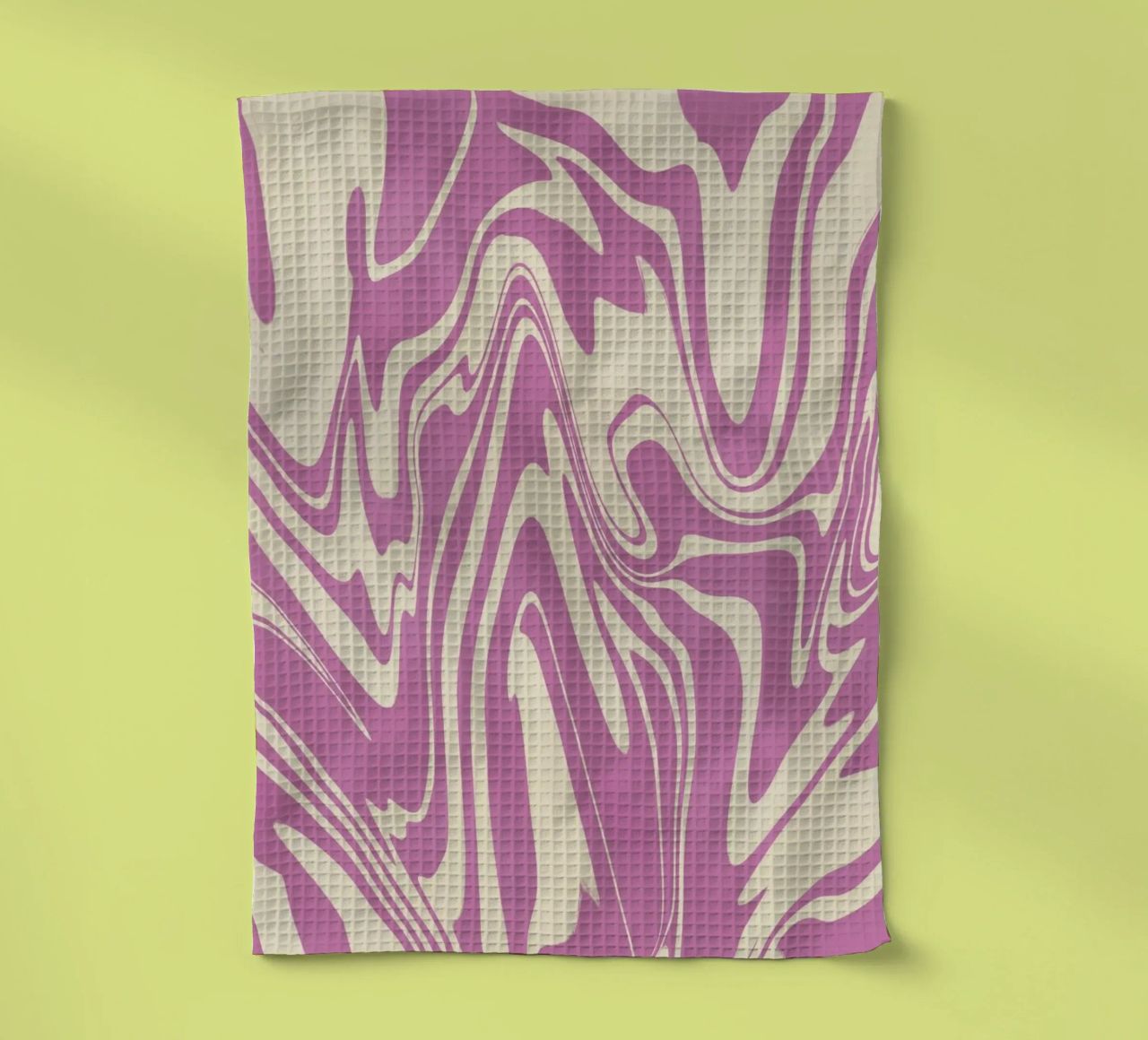Fluid lines pattern 04 tea towel by Little Dean