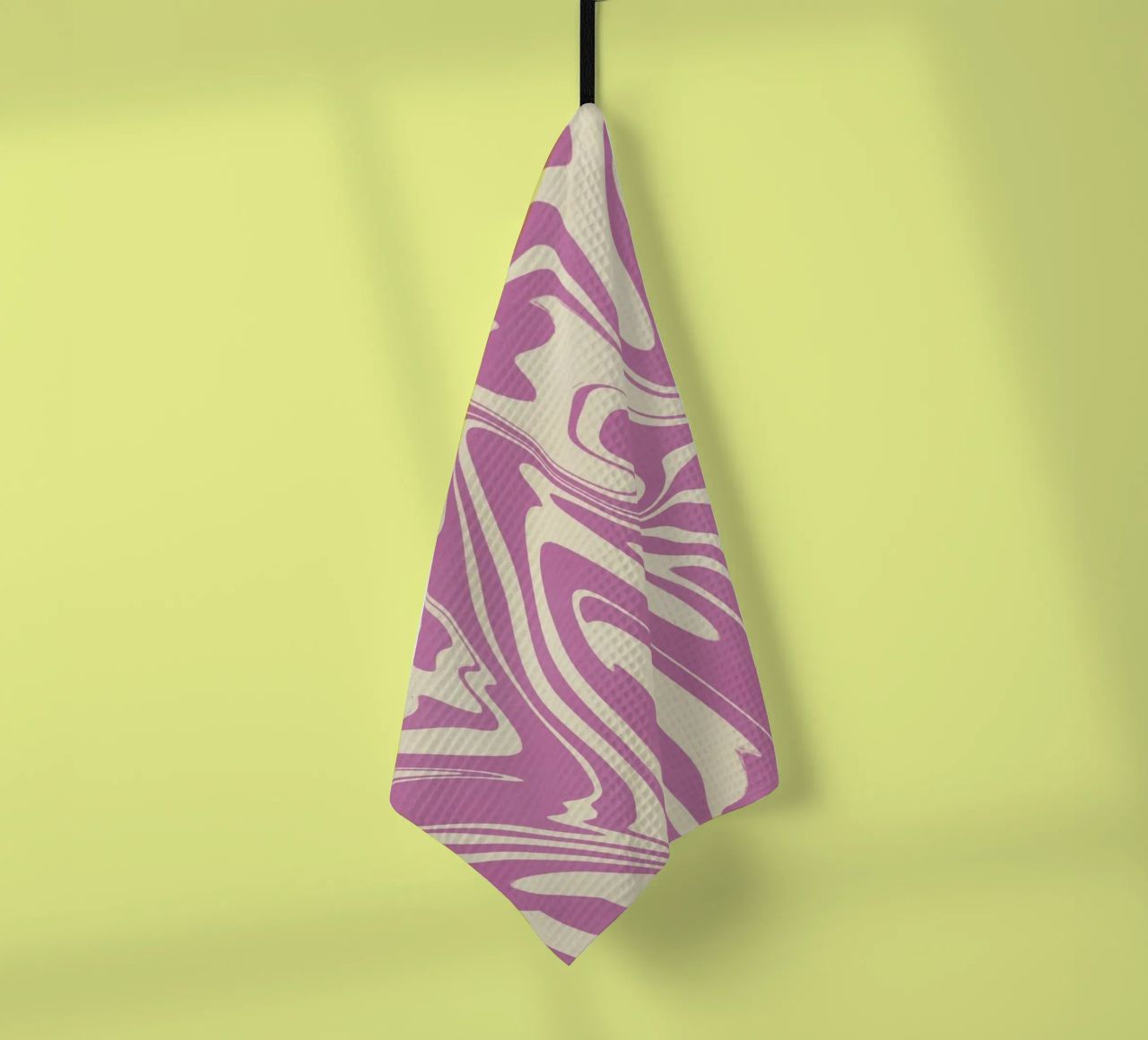 Fluid lines pattern 04 tea towel by Little Dean