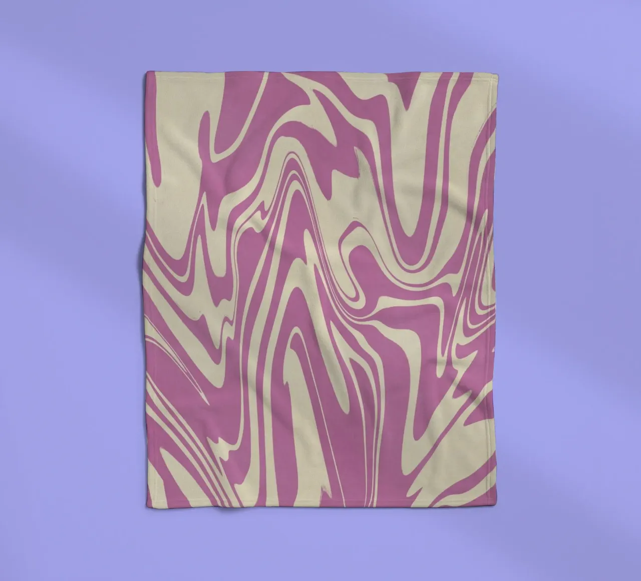 Fluid lines pattern 04 fleece blanket by Little Dean