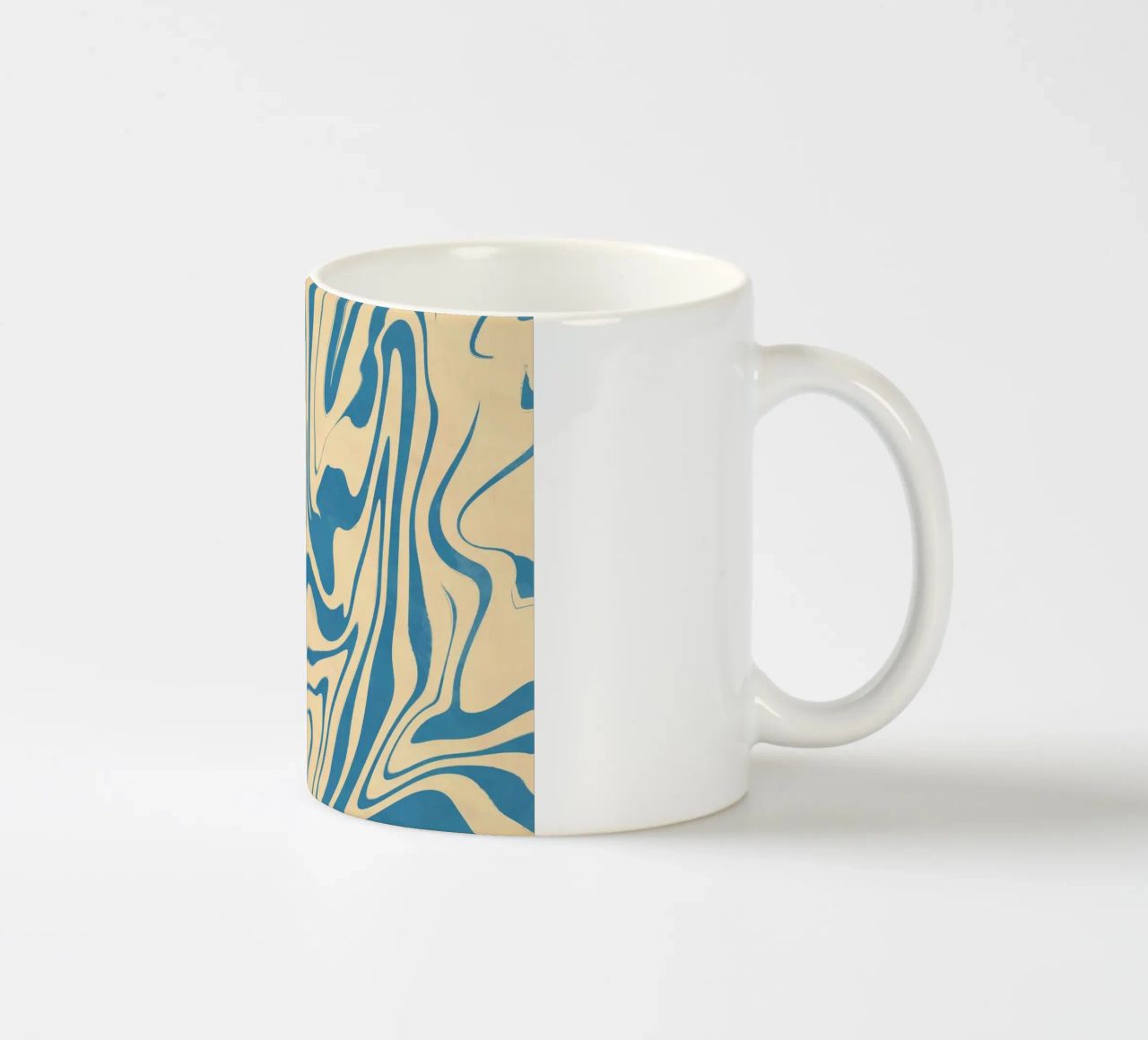 Schema linee fluide 05 tazza in ceramica da Little Dean