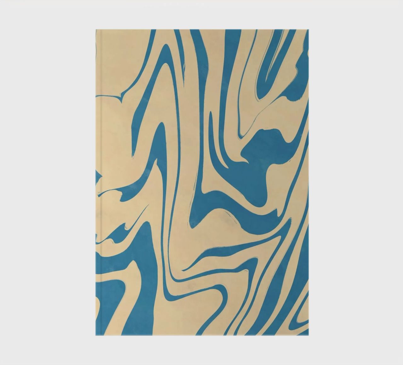 Fluid lines pattern 05 notebook by Little Dean