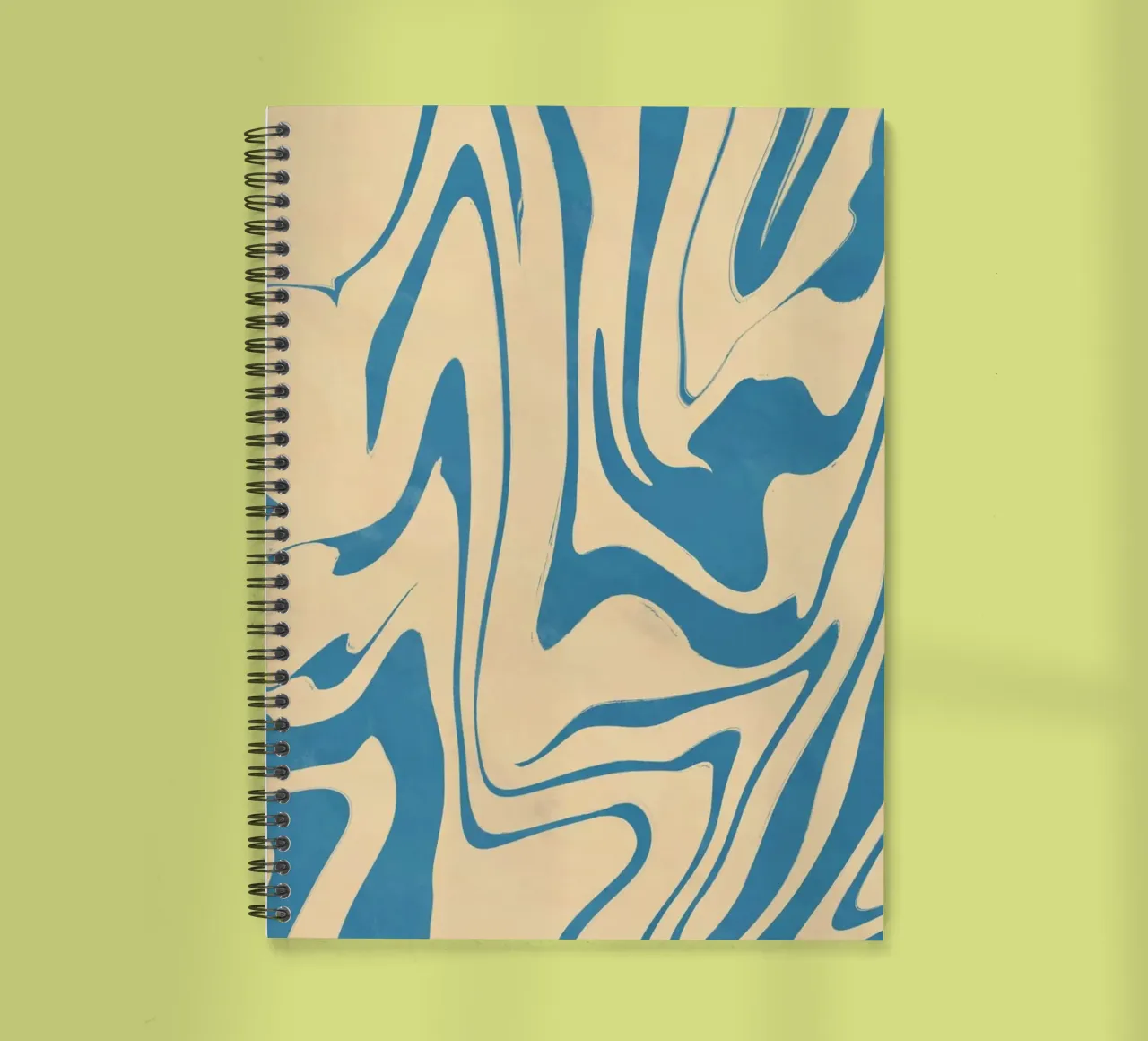 Fluid lines pattern 05 spiral notebook by Little Dean