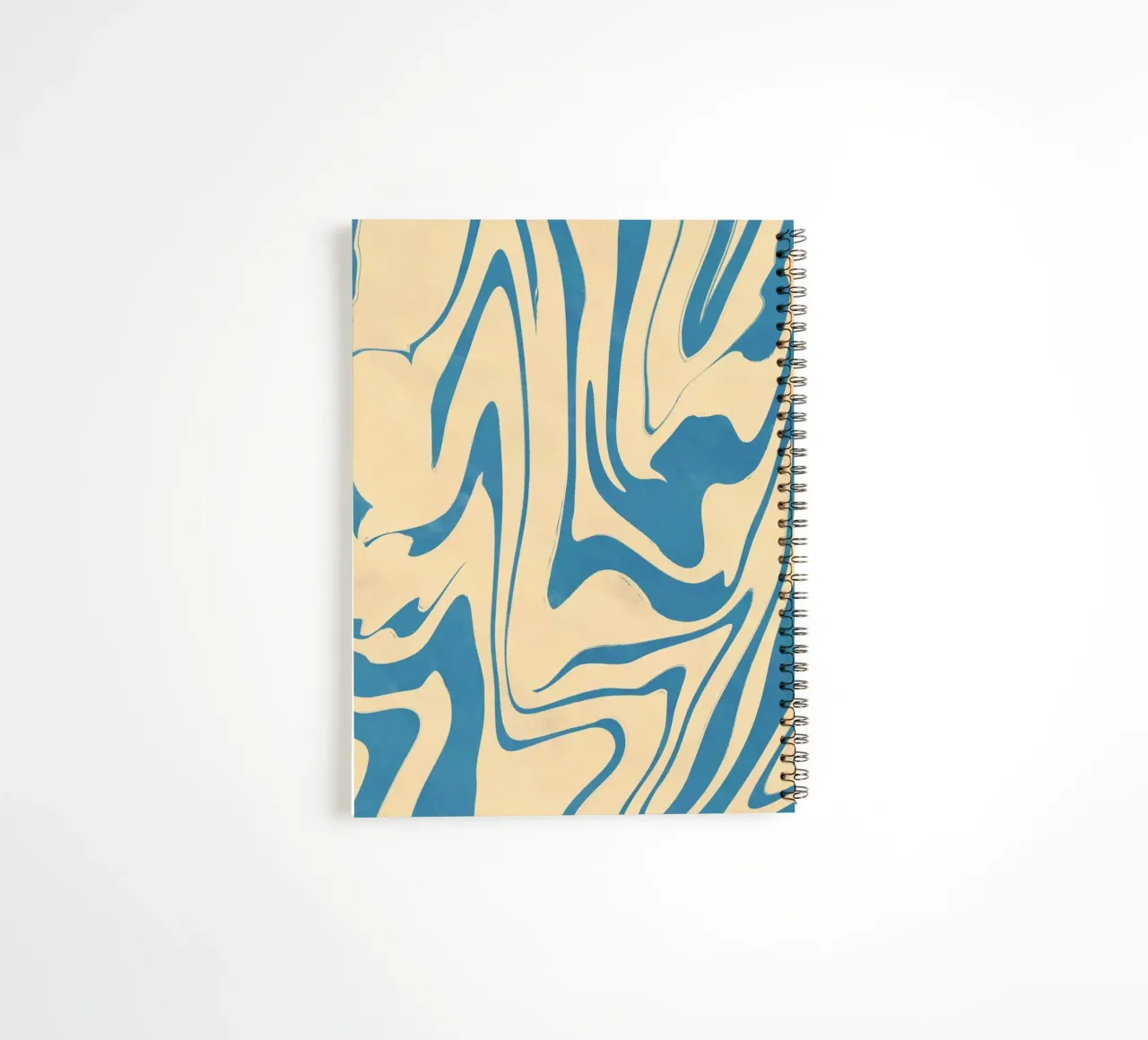 Fluid lines pattern 05 spiral notebook by Little Dean