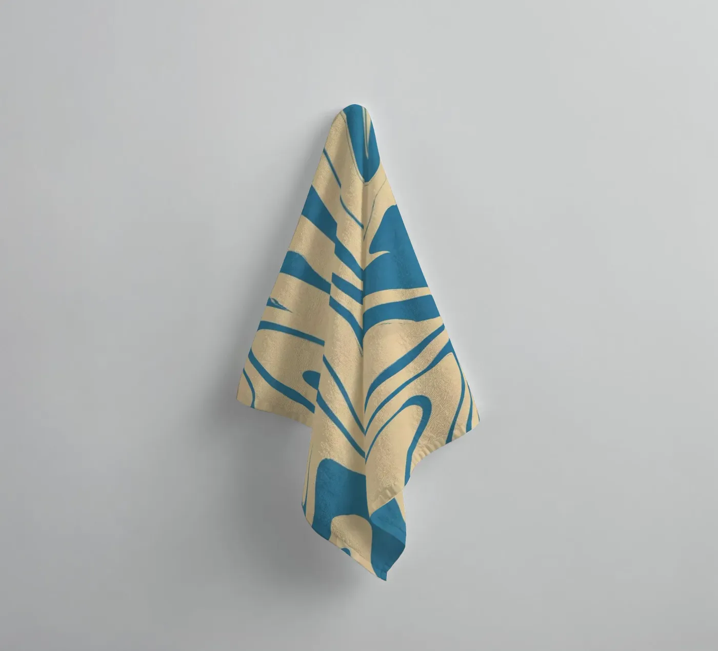 Fluid lines pattern 05 towel by Little Dean