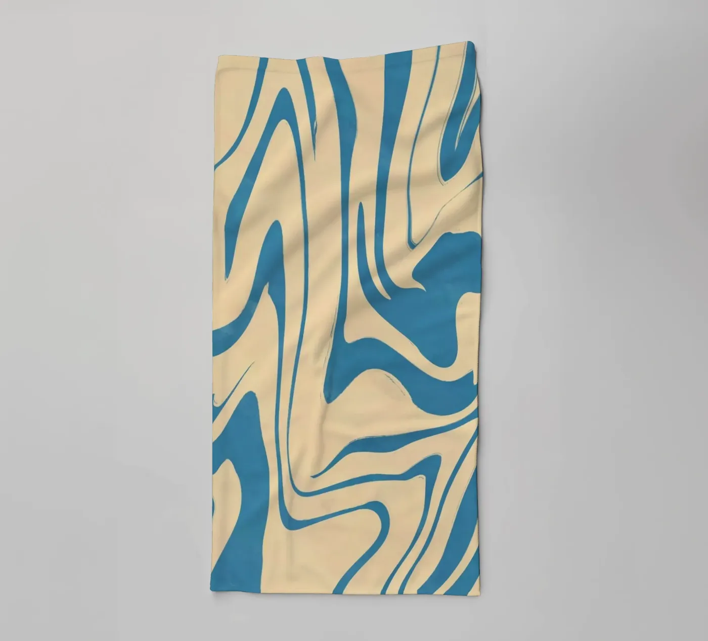 Fluid lines pattern 05 towel by Little Dean