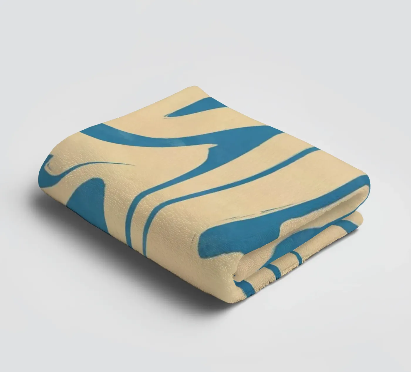 Fluid lines pattern 05 towel by Little Dean