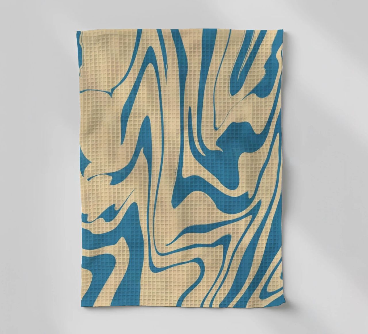 Fluid lines pattern 05 tea towel by Little Dean