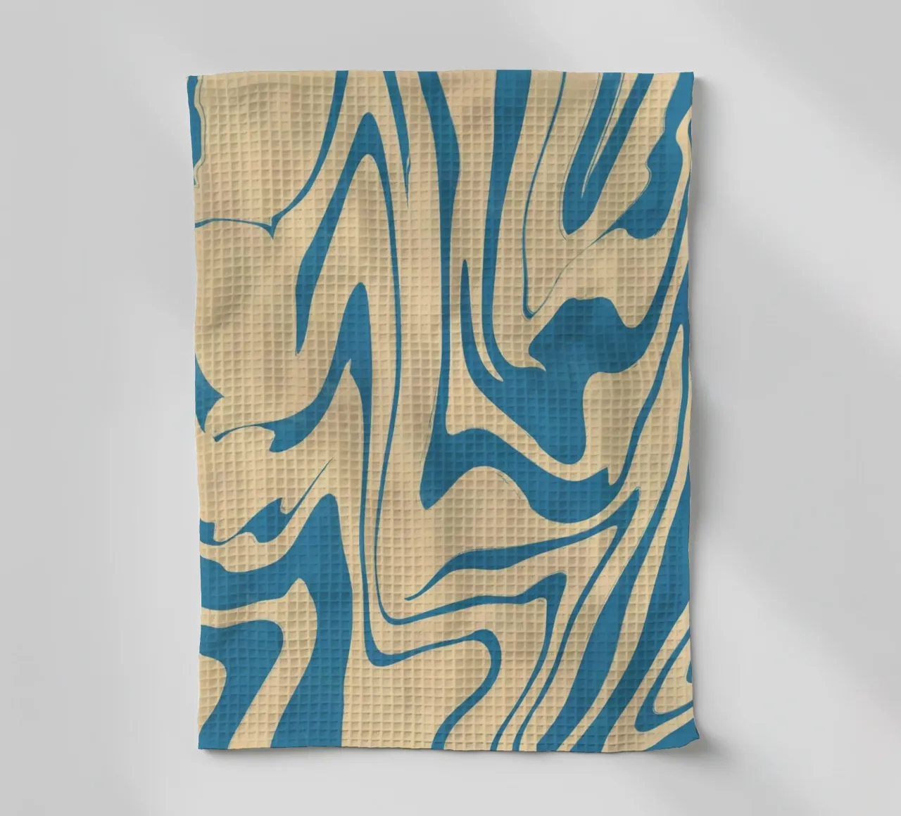 Fluid lines pattern 05 tea towel by Little Dean