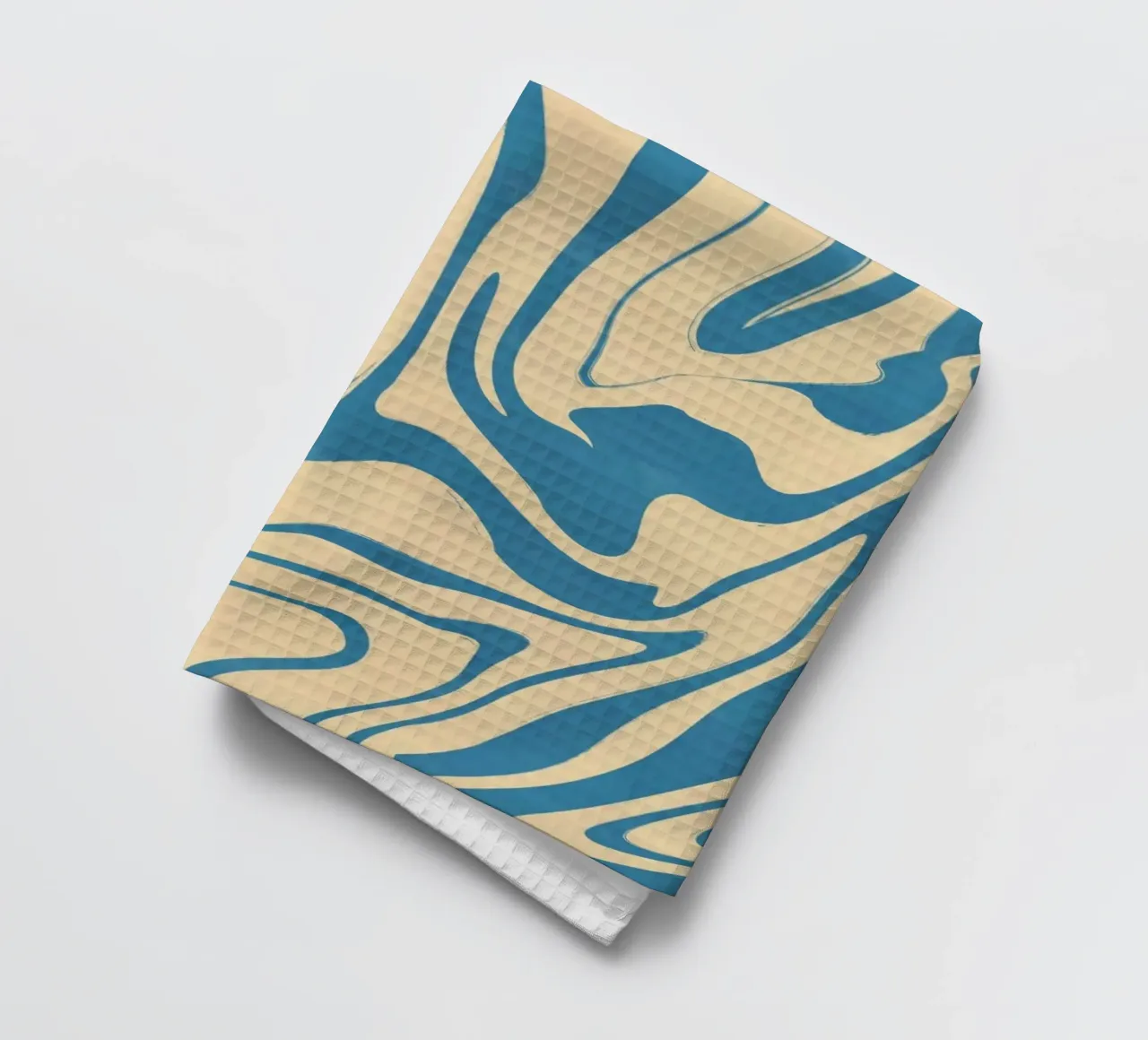 Fluid lines pattern 05 tea towel by Little Dean