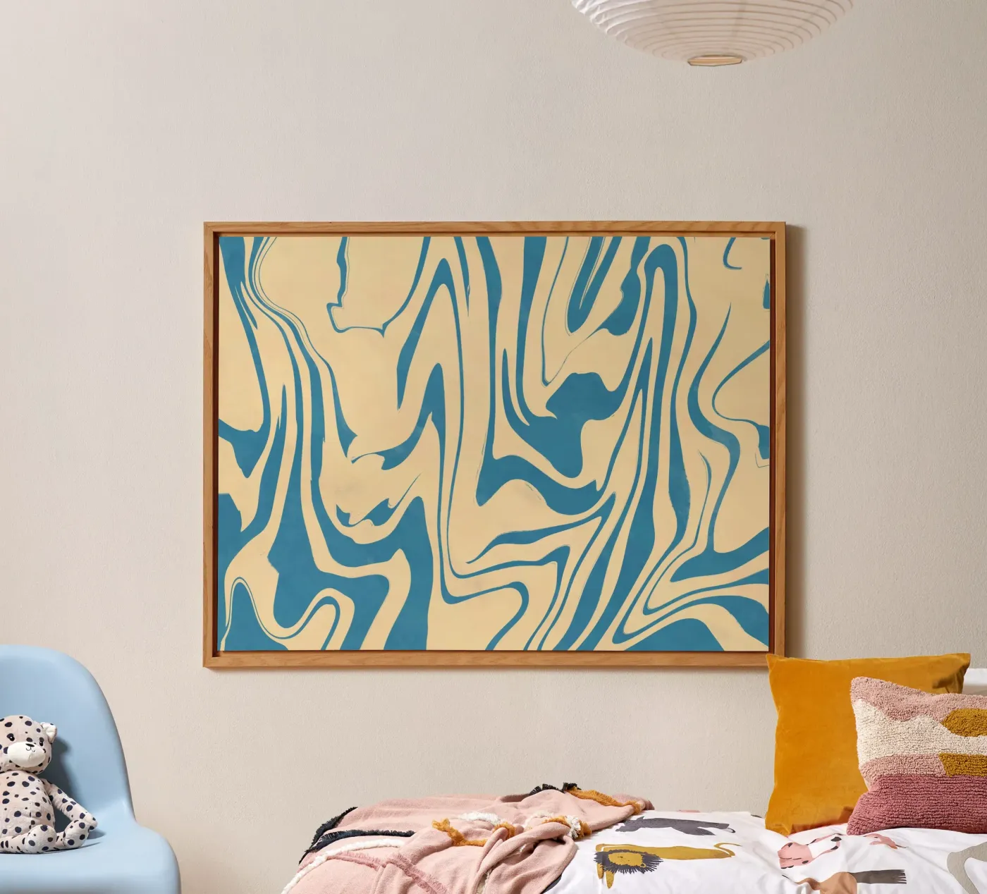 Fluid lines pattern 05 pannello forex da Little Dean