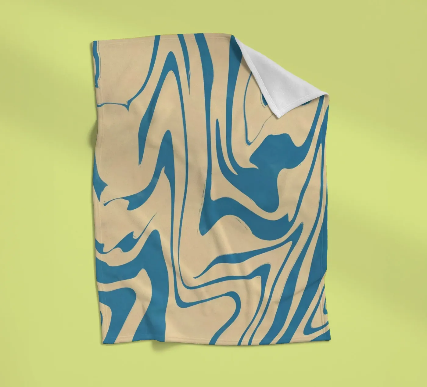 Fluid lines pattern 05 Fleecedecke von Little Dean