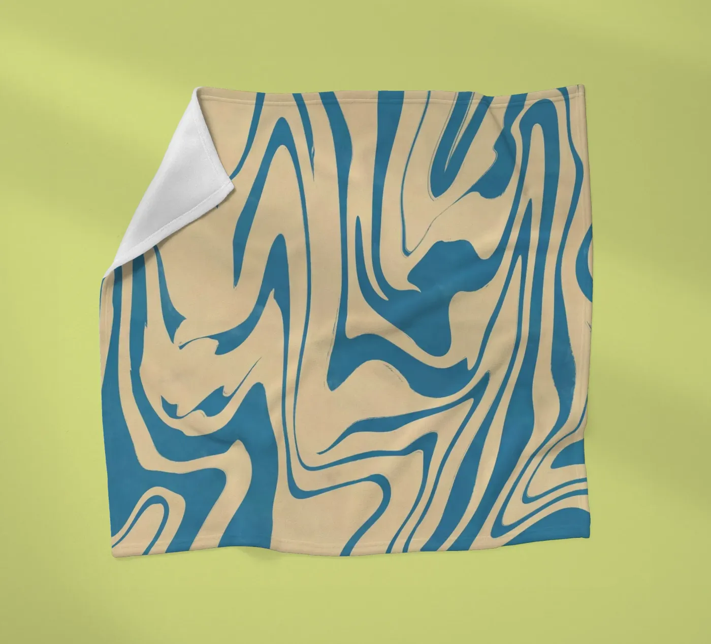 Fluid lines pattern 05 Fleecedecke von Little Dean