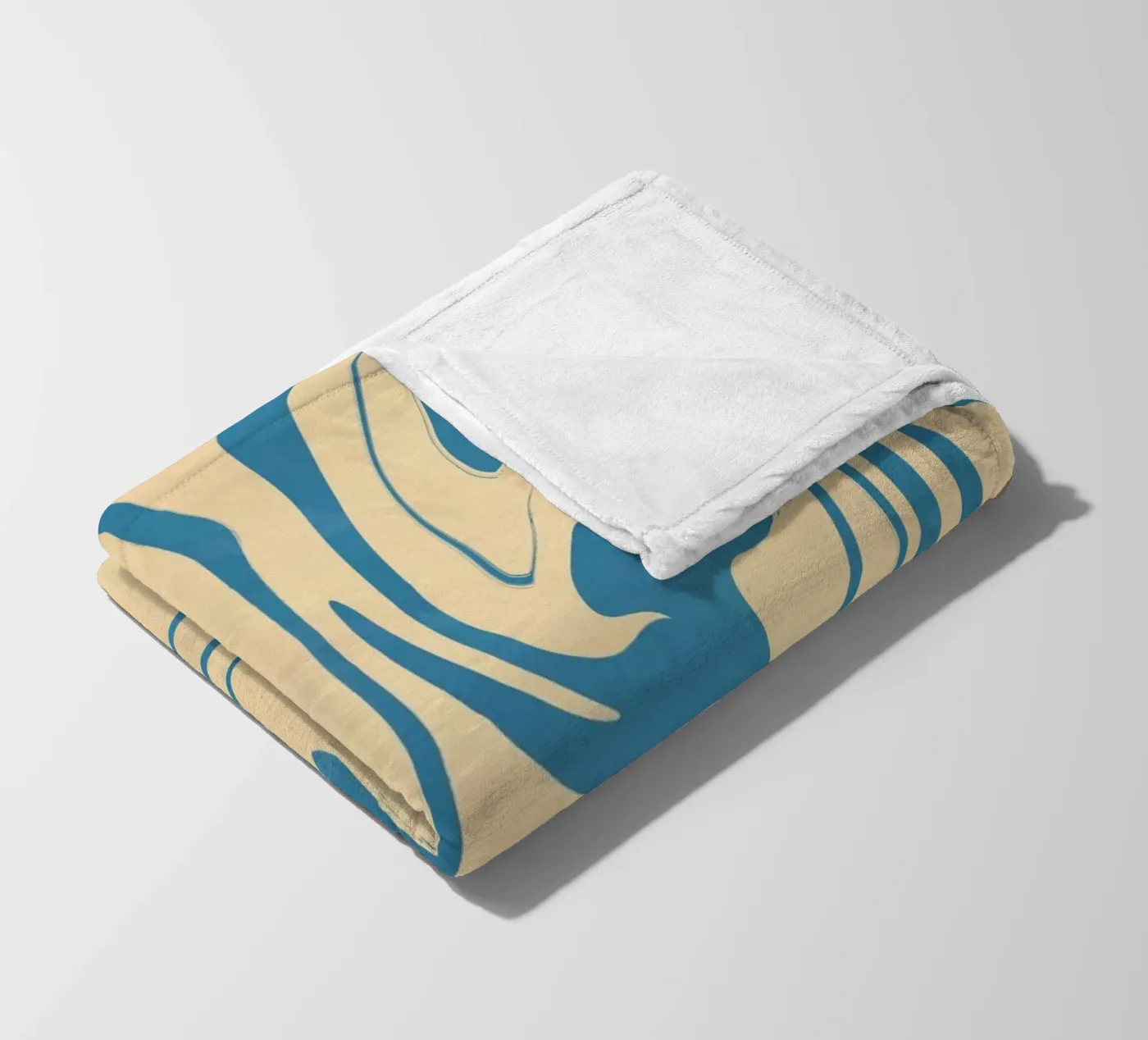 Fluid lines pattern 05 Fleecedecke von Little Dean