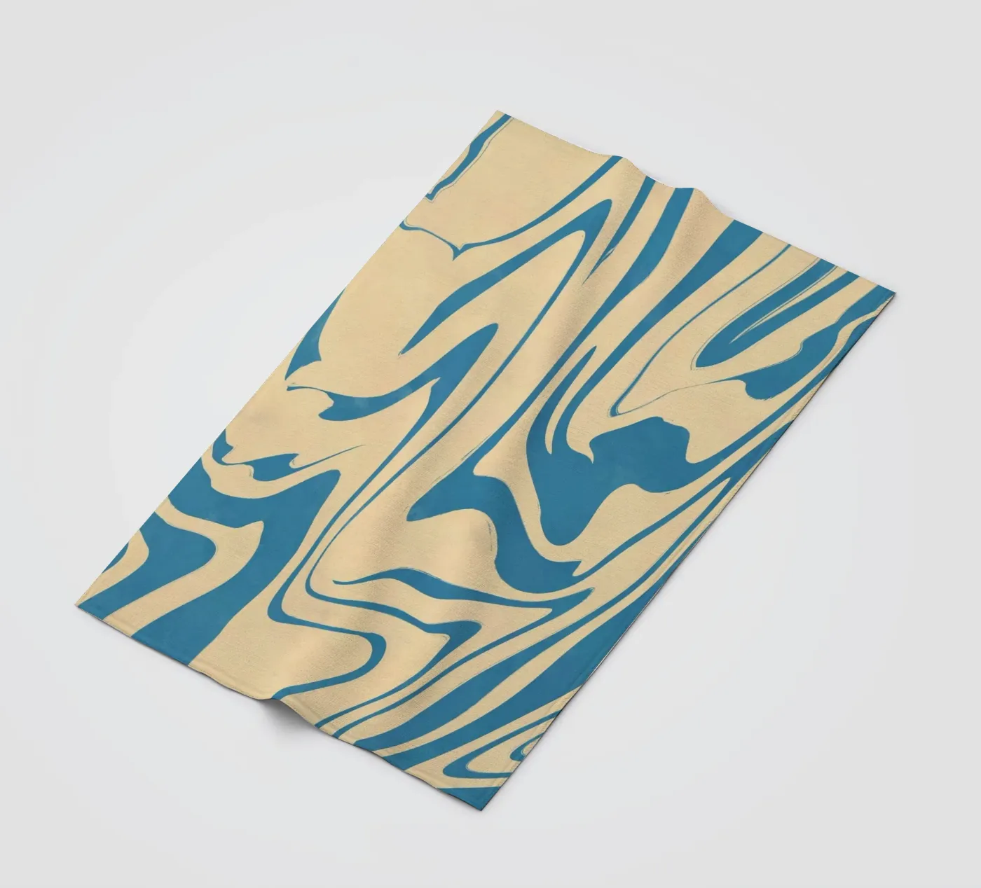 Fluid lines pattern 05 Fleecedecke von Little Dean