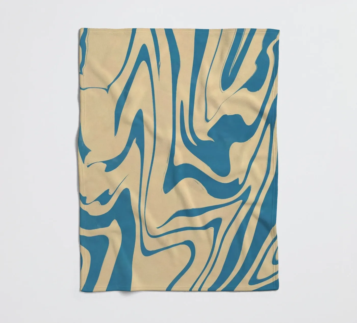Fluid lines pattern 05 Fleecedecke von Little Dean