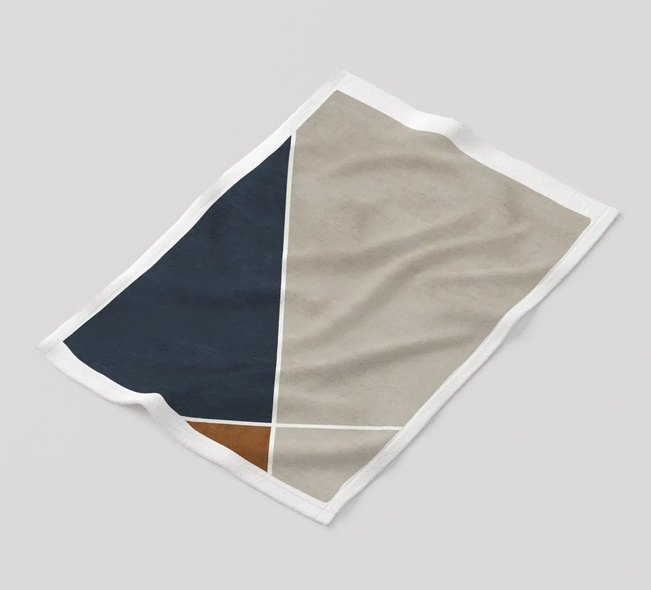 abstract geometric 3 colors coperta in pile da vintageshop