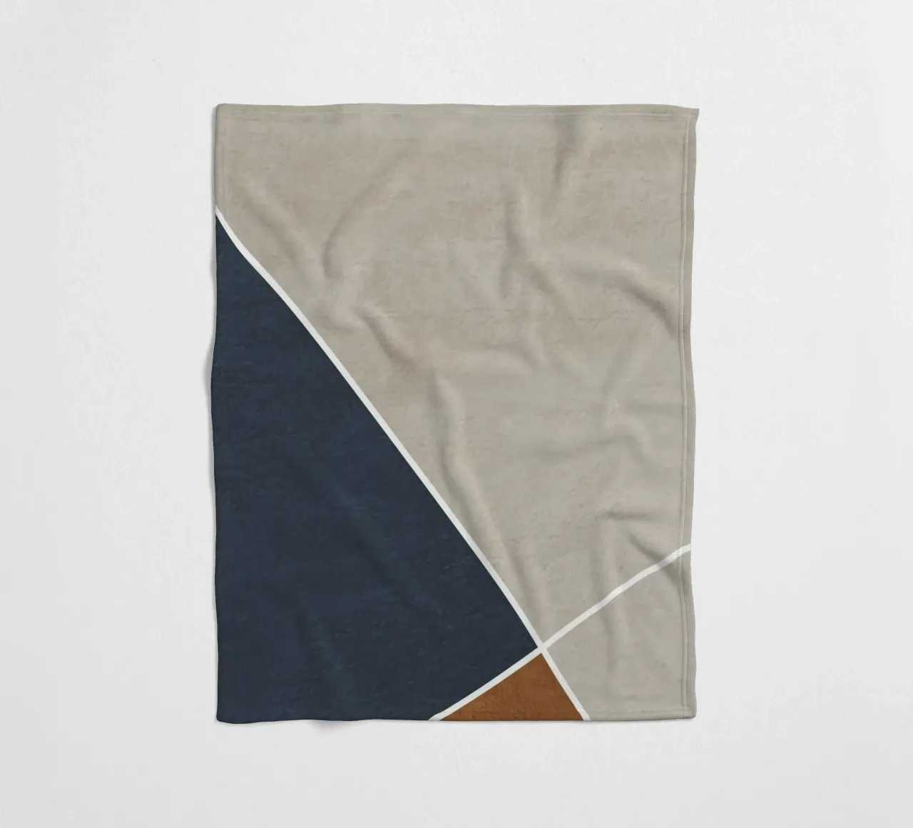 abstract geometric 3 colors coperta in pile da vintageshop