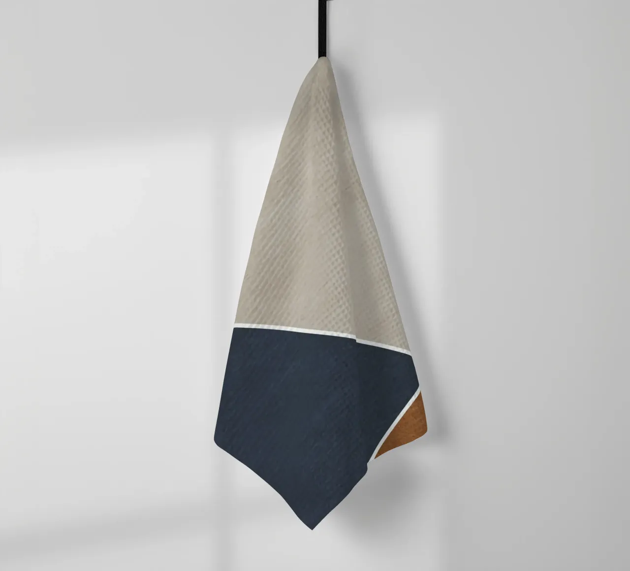 abstract geometric 3 colors canovaccio da cucina da vintageshop