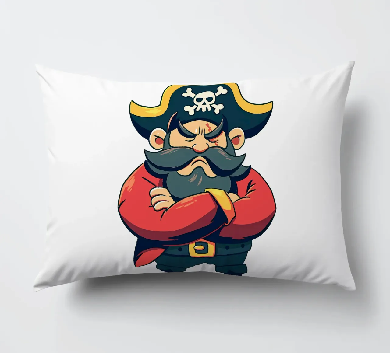 Grumpy Pirate with Hat Trending Now decorative cushion by Urban Life