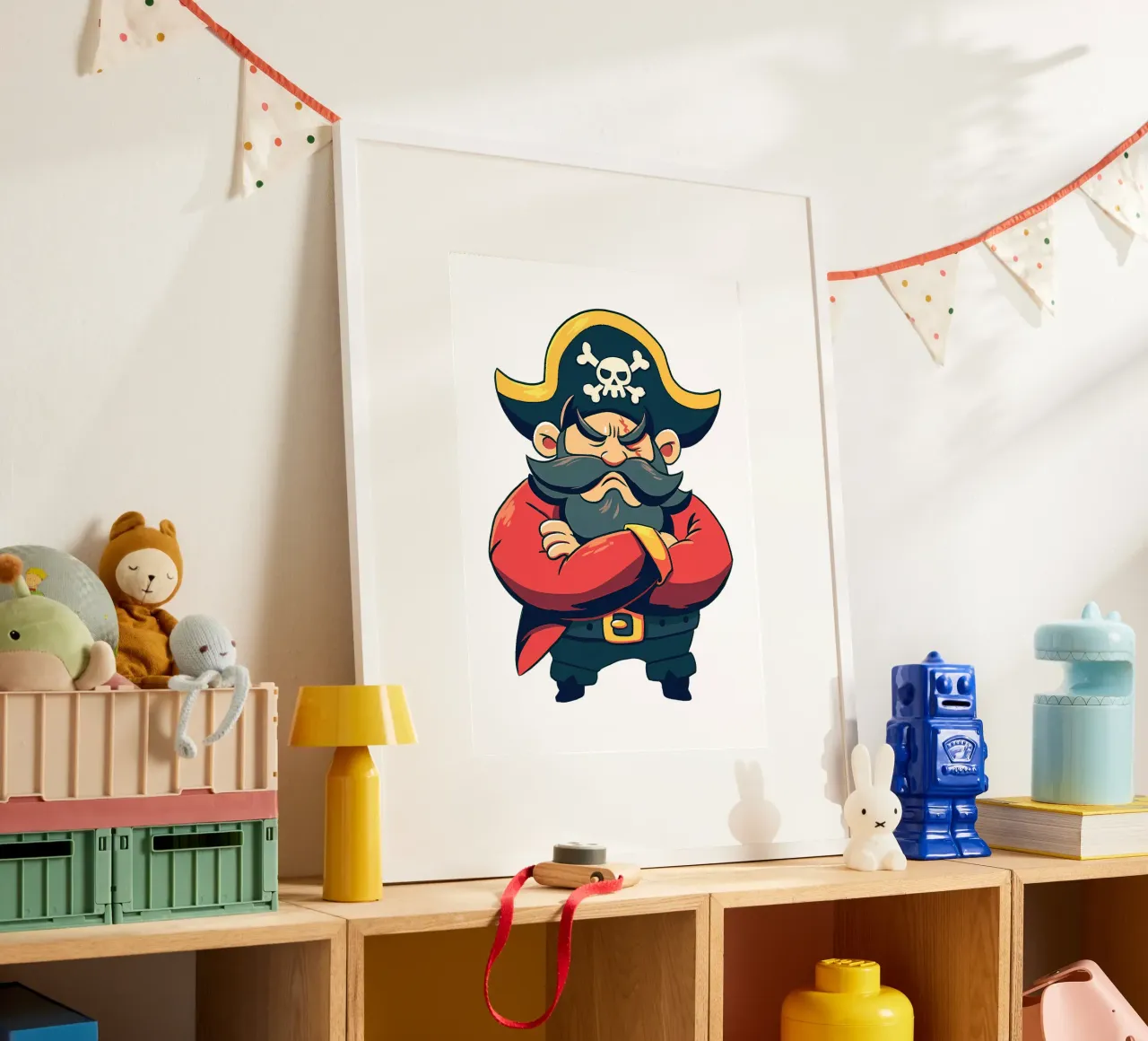 Grumpy Pirate with Hat Trending Now hahnemühle by Urban Life