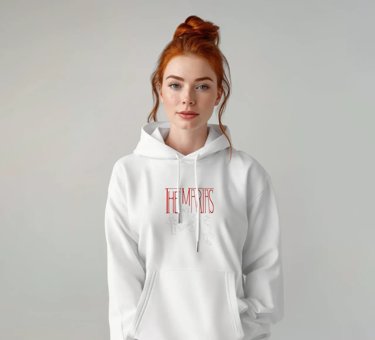 The Marias - Typography And Silhouette felpa con cappuccio da Gage Gottlieb