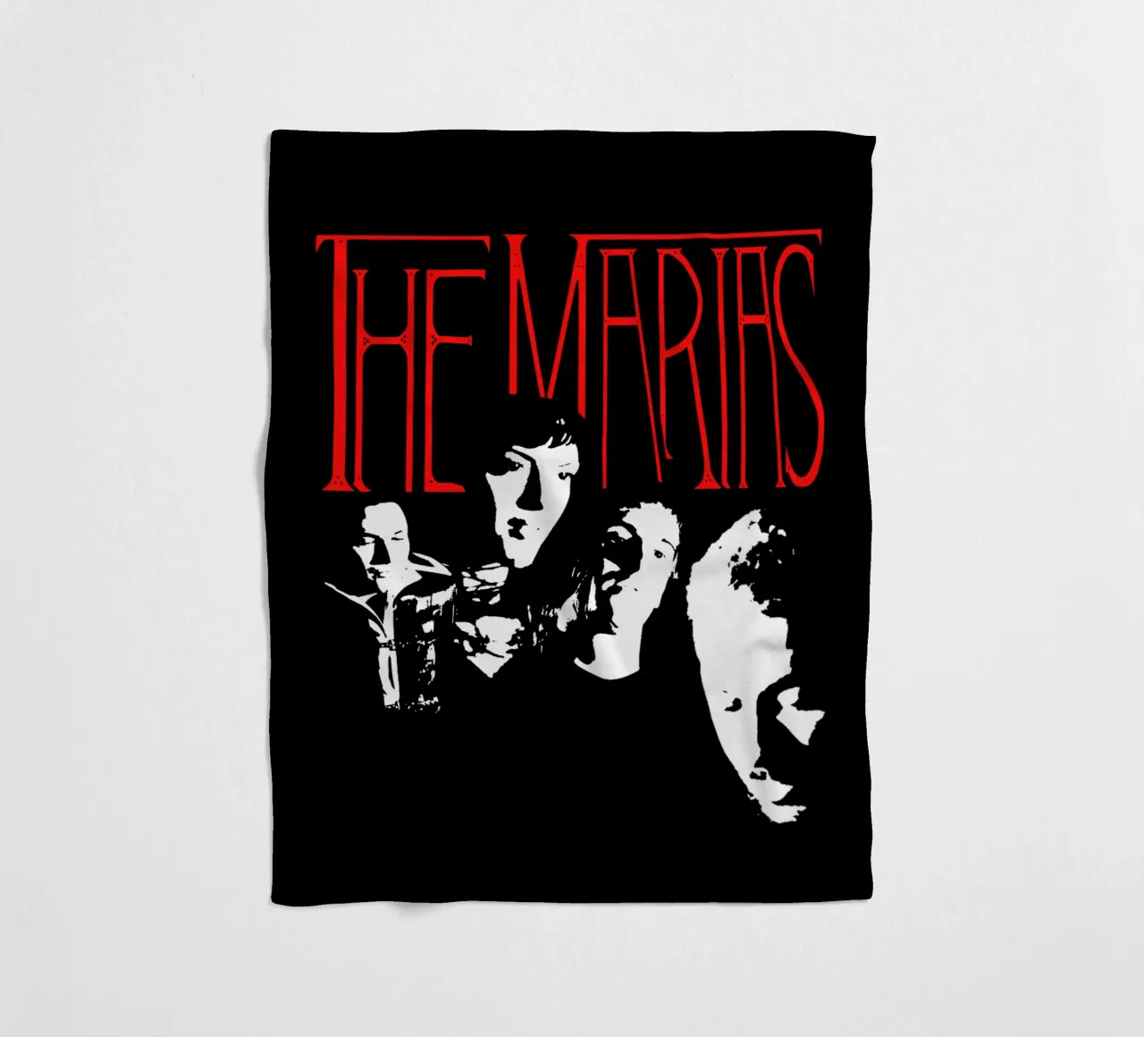 The Marias - Typography And Silhouette coperta in pile da Gage Gottlieb