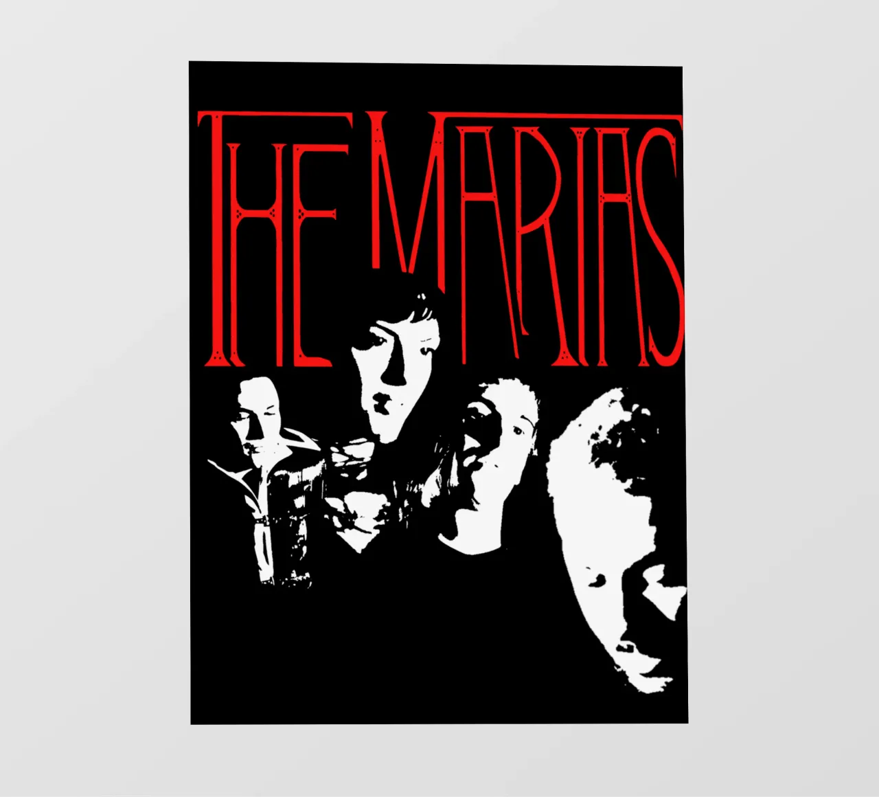 The Marias - Typography And Silhouette photo wallpaper by Gage Gottlieb