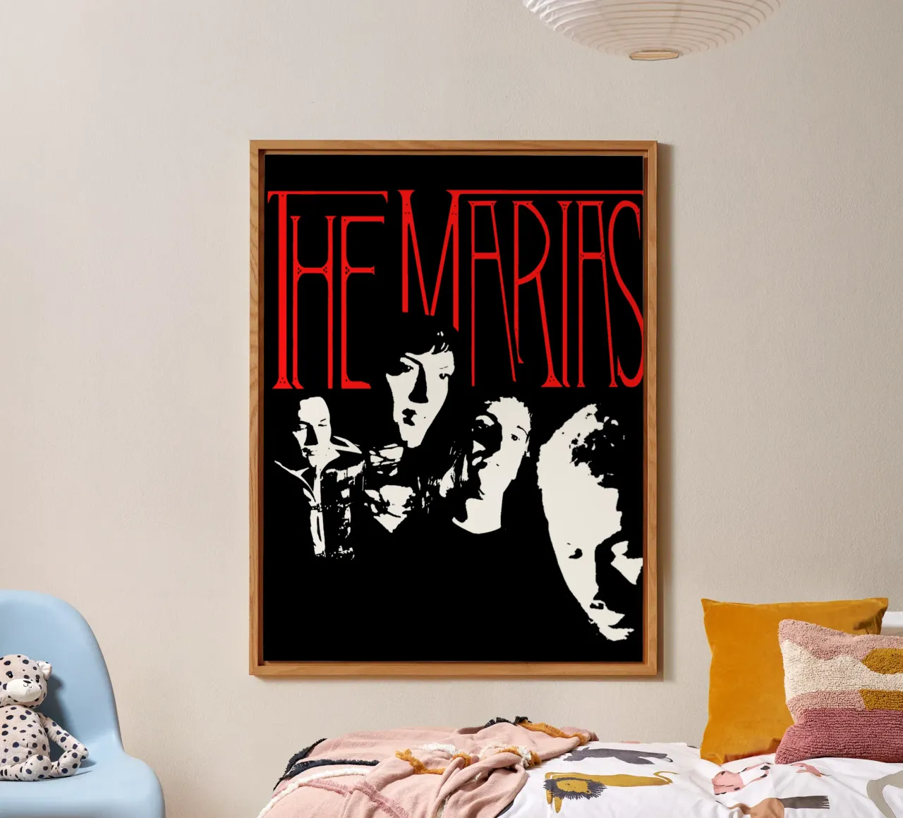 The Marias - Typography And Silhouette forex plate by Gage Gottlieb