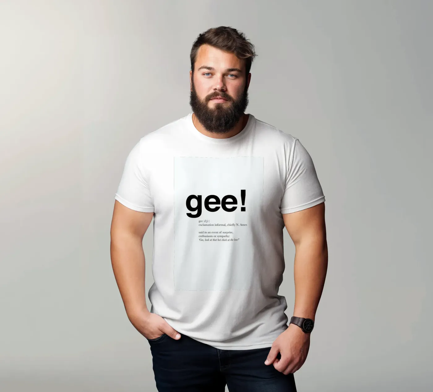 The gee interjection t-shirt da Matěj Kašpar Jirásek