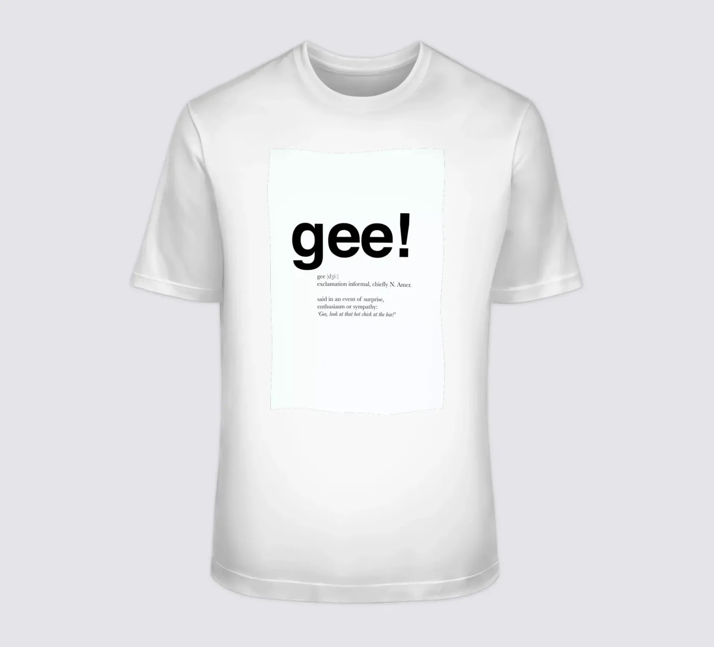 The gee interjection t-shirt da Matěj Kašpar Jirásek