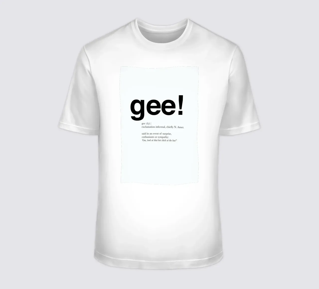 The gee interjection t-shirt da Matěj Kašpar Jirásek