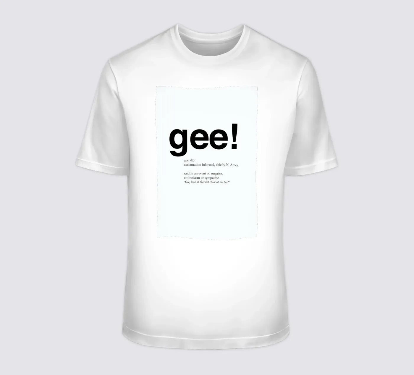 The gee interjection t-shirt da Matěj Kašpar Jirásek