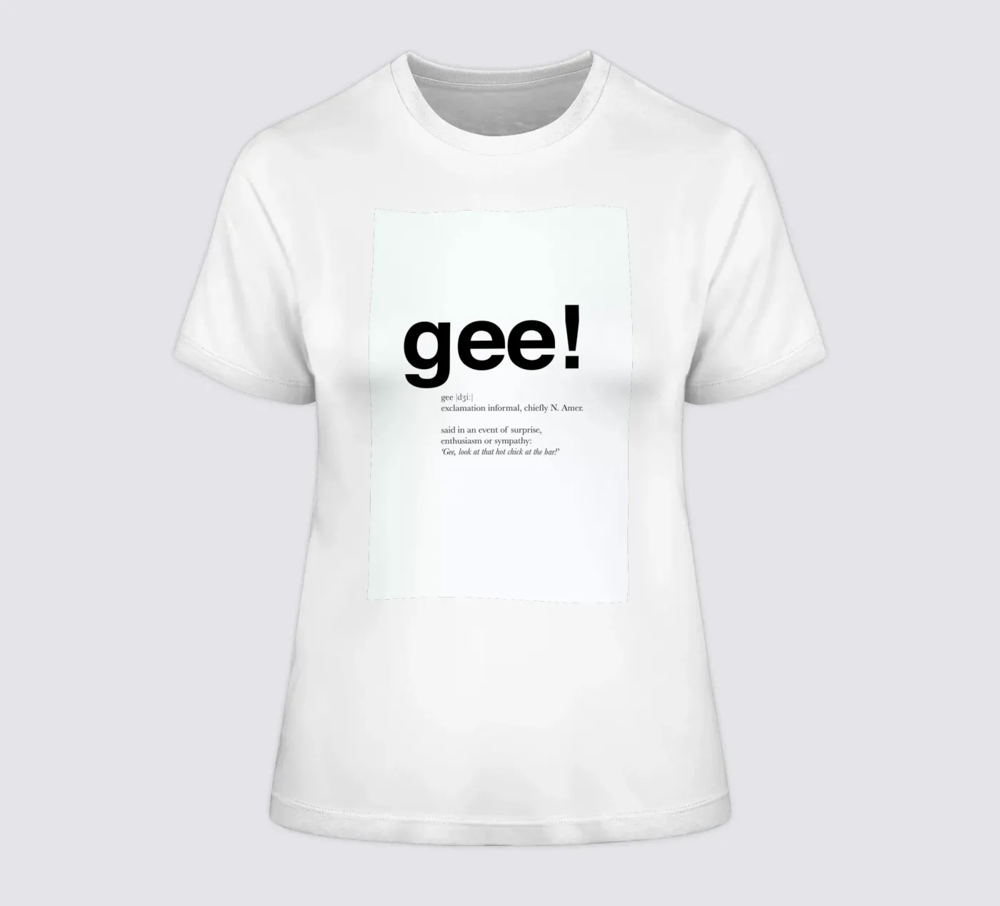 The gee interjection t-shirt da donna da Matěj Kašpar Jirásek