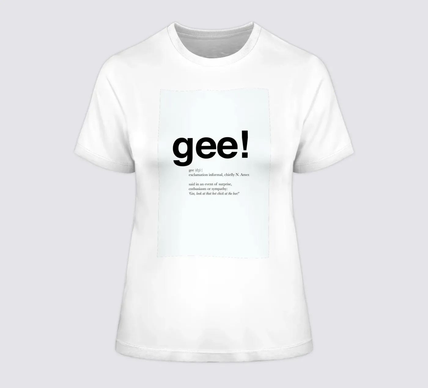 The gee interjection t-shirt da donna da Matěj Kašpar Jirásek