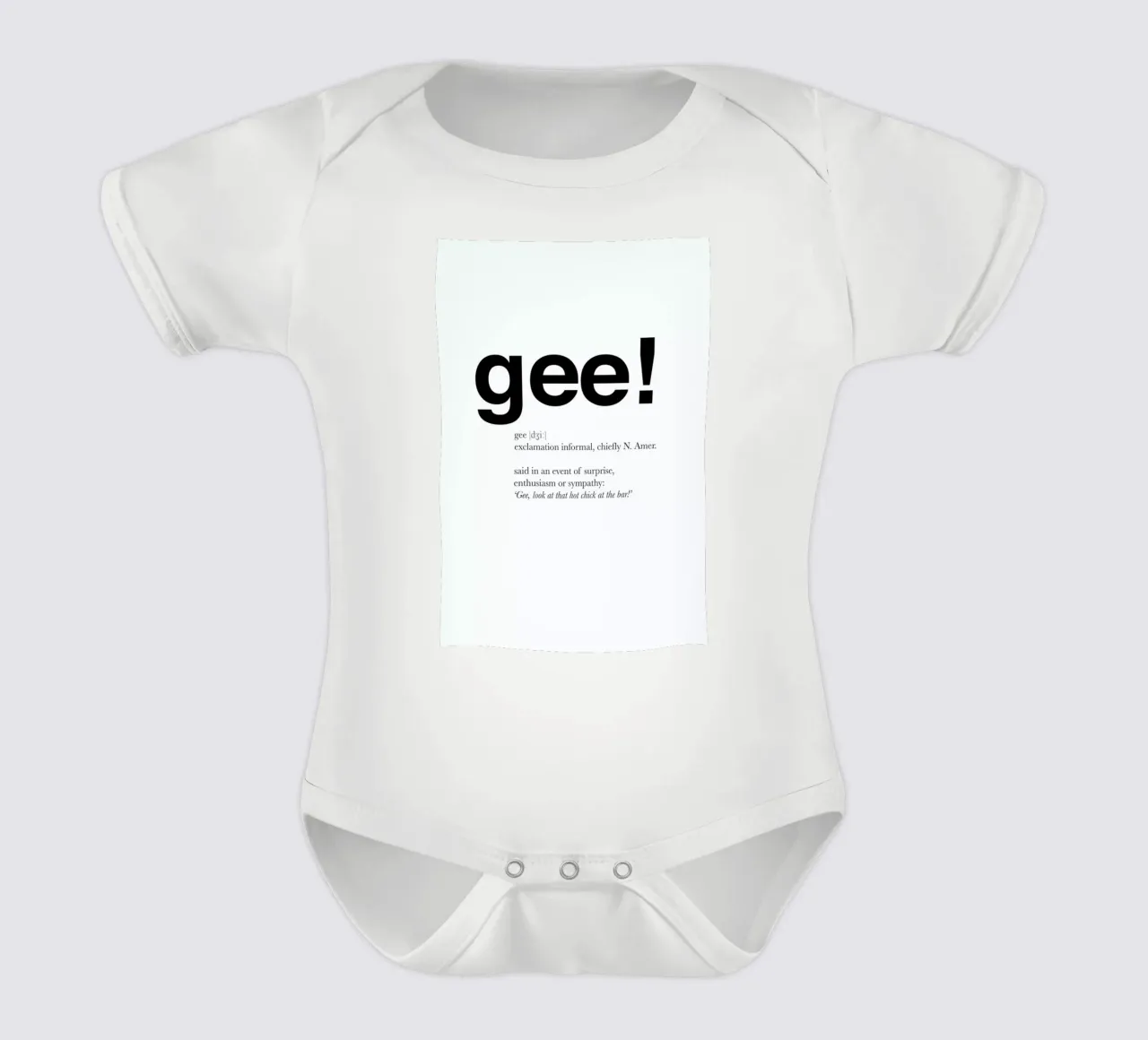 The gee interjection body bébé de Matěj Kašpar Jirásek