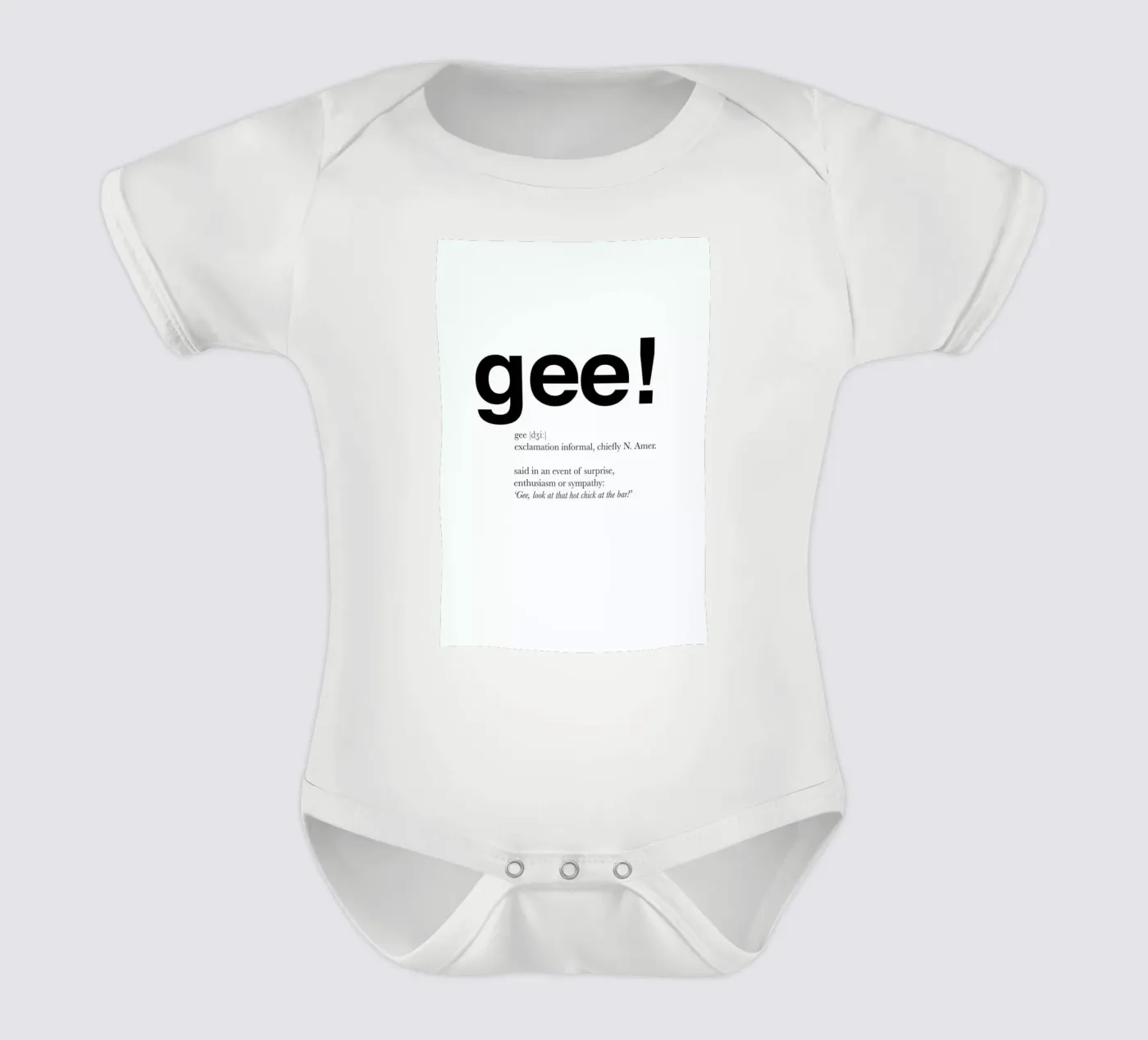 The gee interjection body bébé de Matěj Kašpar Jirásek
