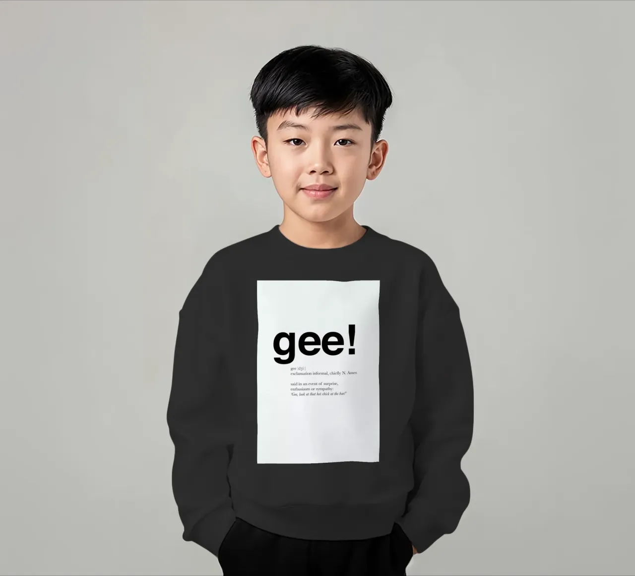 The gee interjection felpa bambino da Matěj Kašpar Jirásek