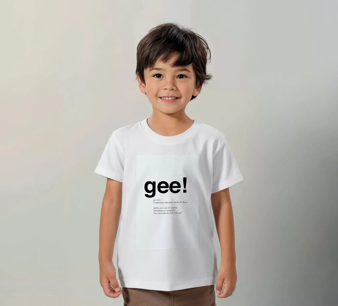 The gee interjection Kinder T-Shirt von Matěj Kašpar Jirásek
