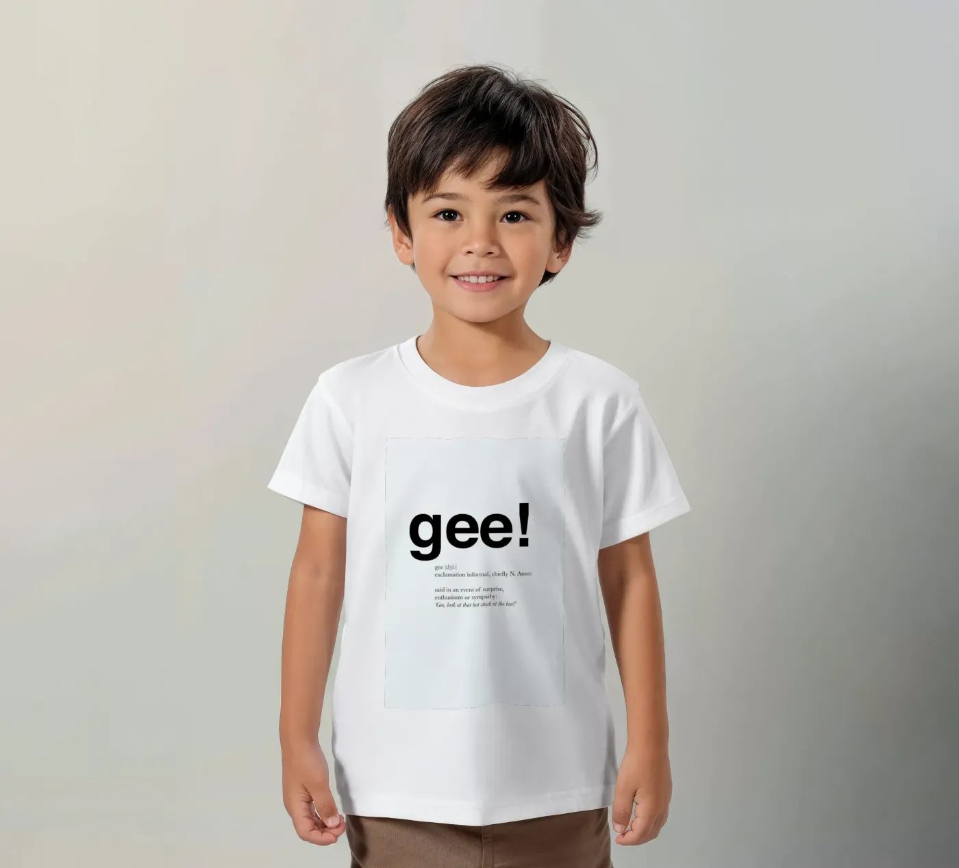 The gee interjection t-shirt bambini da Matěj Kašpar Jirásek