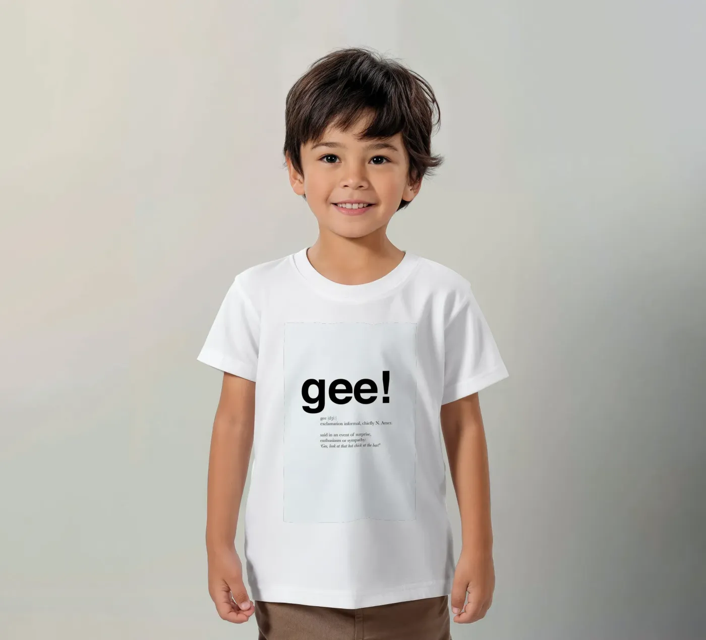 The gee interjection t-shirt bambini da Matěj Kašpar Jirásek