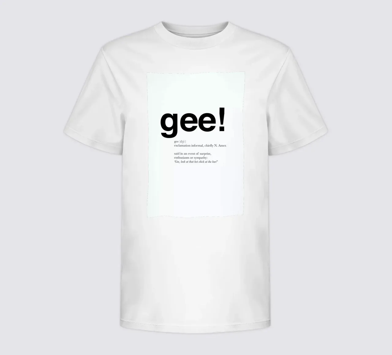 The gee interjection kinder t-shirt van Matěj Kašpar Jirásek