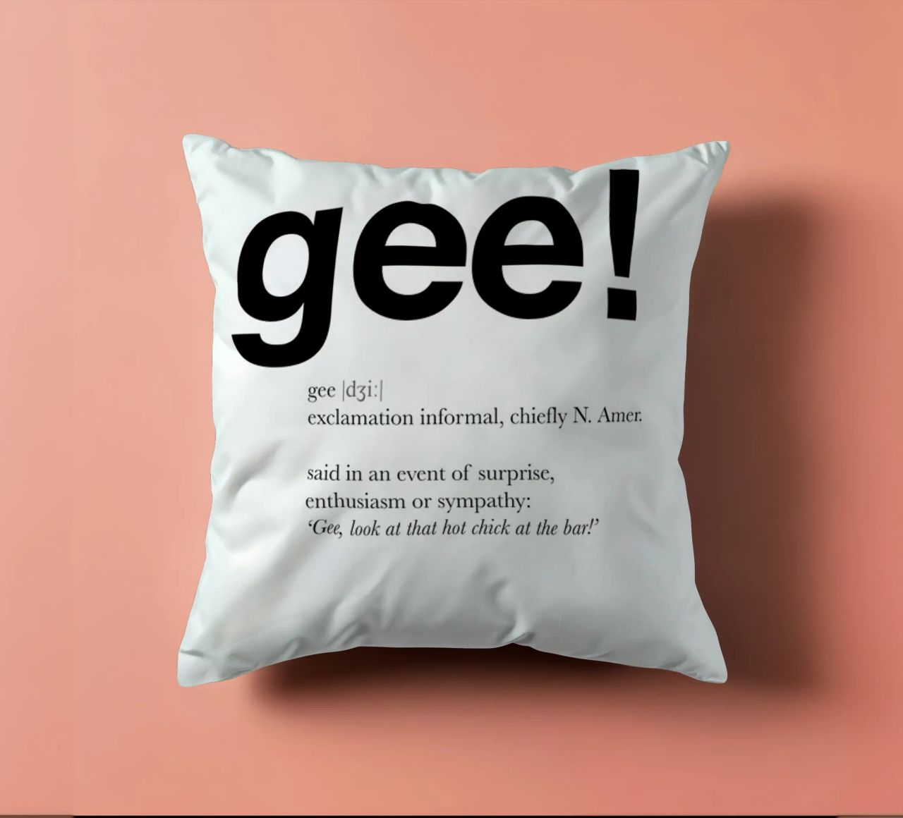 The gee interjection cuscino da Matěj Kašpar Jirásek