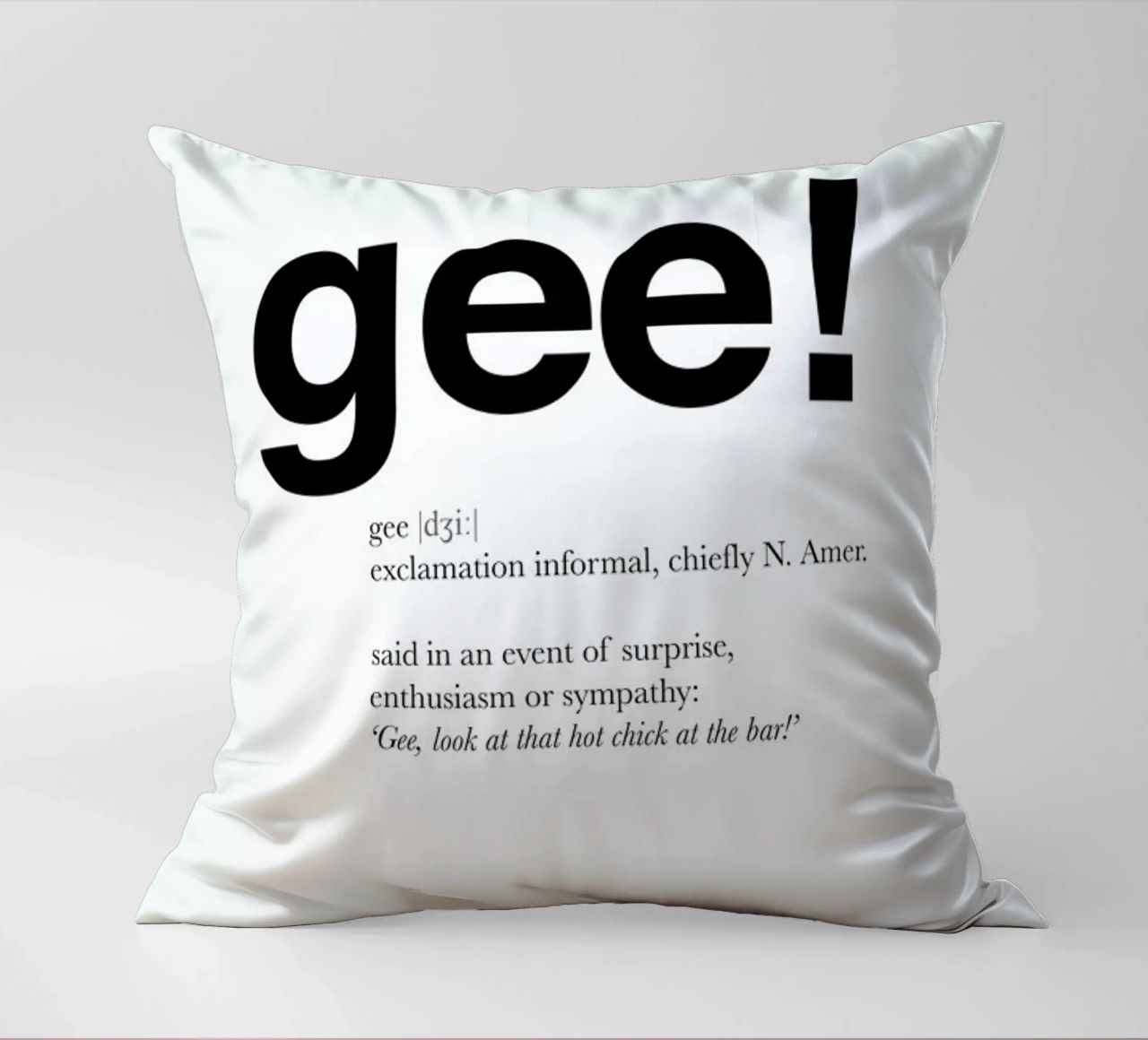 The gee interjection cuscino da Matěj Kašpar Jirásek