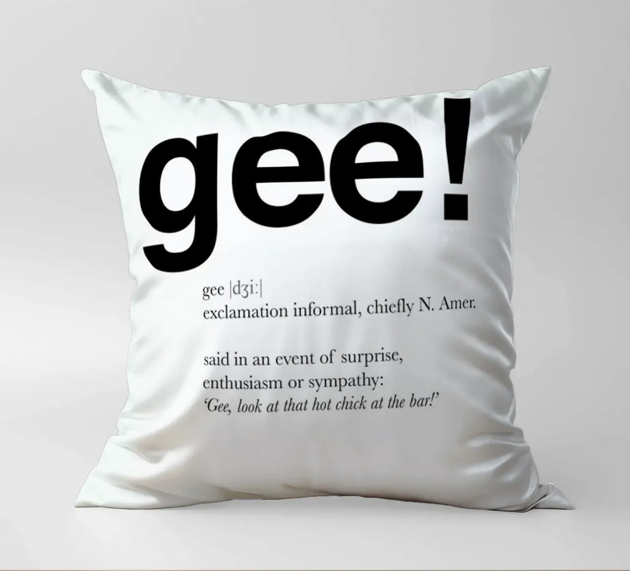 The gee interjection cuscino da Matěj Kašpar Jirásek