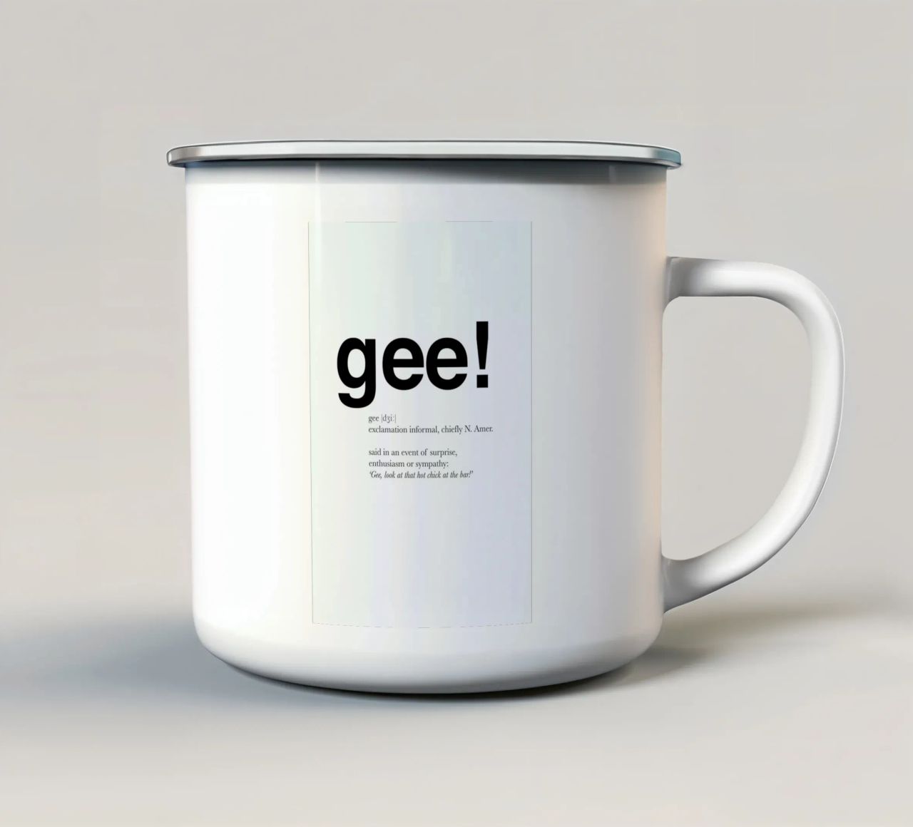 The gee interjection tazza in smalto da Matěj Kašpar Jirásek