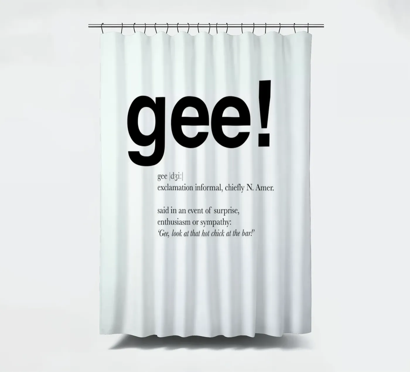The gee interjection douchegordijn van Matěj Kašpar Jirásek