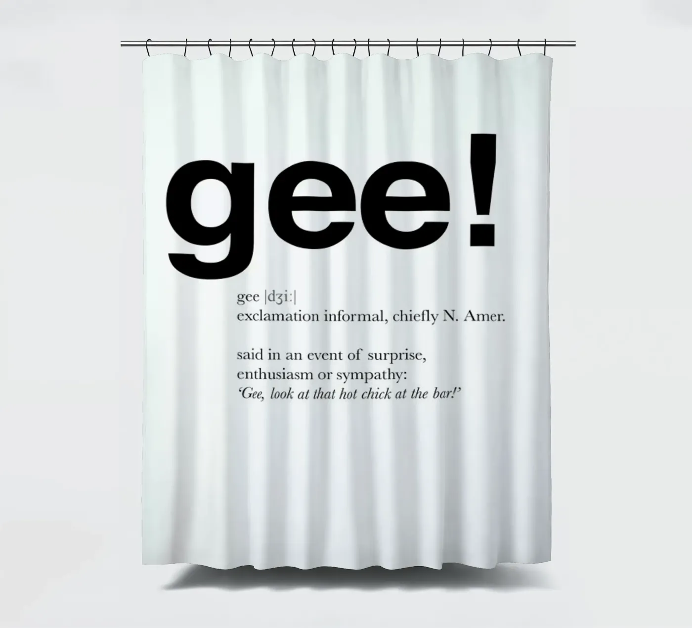 The gee interjection douchegordijn van Matěj Kašpar Jirásek
