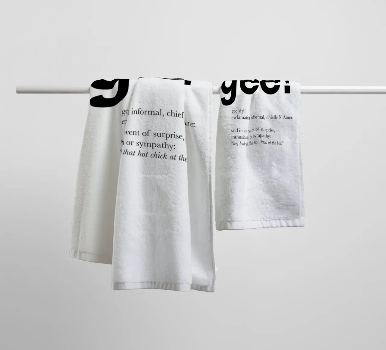 The gee interjection badhanddoek van Matěj Kašpar Jirásek