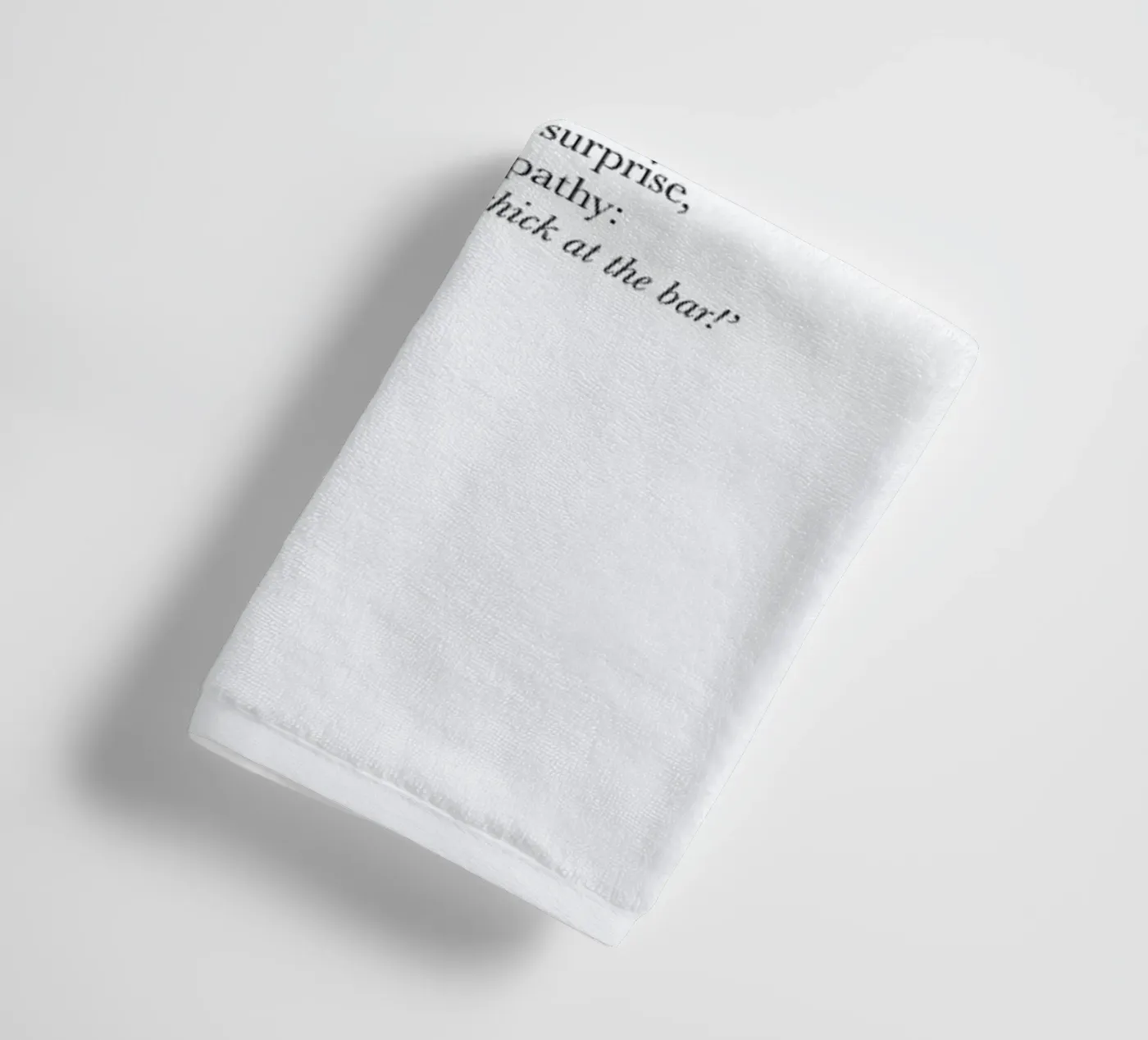 The gee interjection badhanddoek van Matěj Kašpar Jirásek