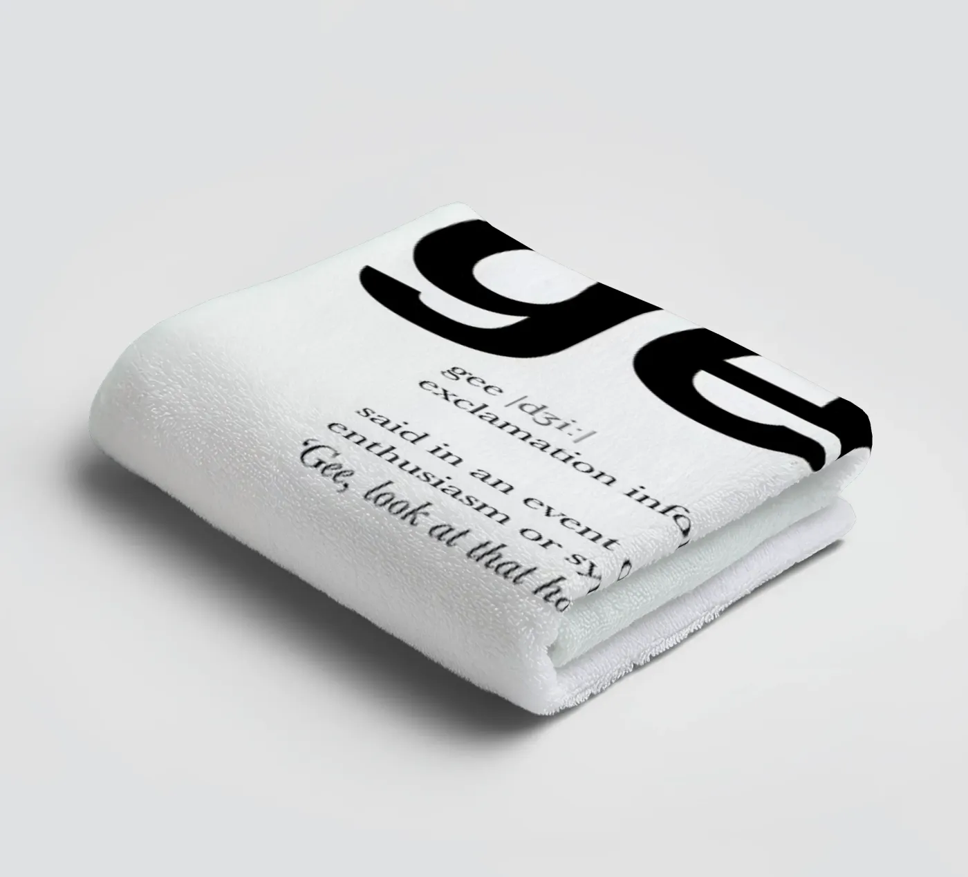 The gee interjection asciugamano da bagno da Matěj Kašpar Jirásek